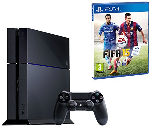 Sony PlayStation 4 Console (CUH-1000) with FIFA 15, Black (Refurbished)