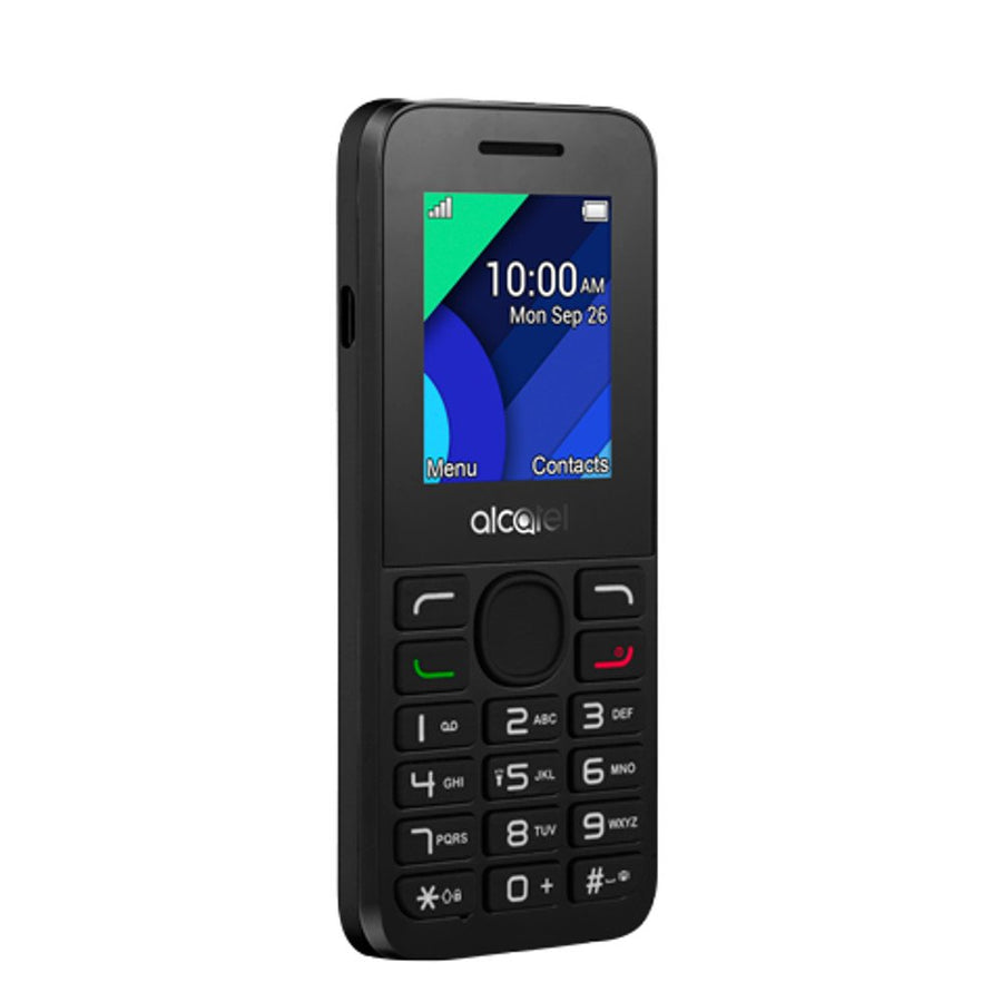 Alcatel 1054X Basic Mobile Phone (Vodafone), Black/Charcoal Grey