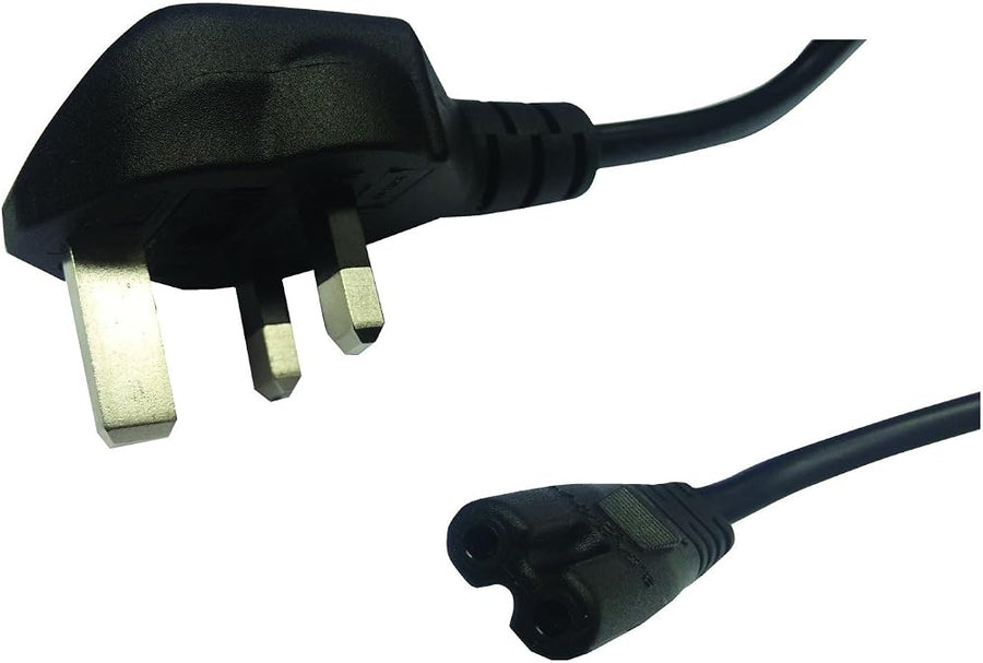 Maplin 2m Figure-8 Mains Power Lead, Black