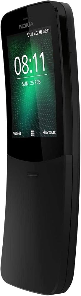 Nokia 8110 4G Dual SIM, Black (Refurbished)