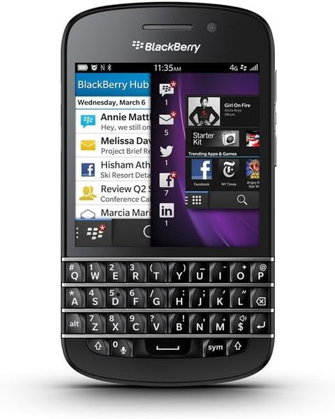 BlackBerry Q10 Sim Free Smartphone - Black(Refurbished)