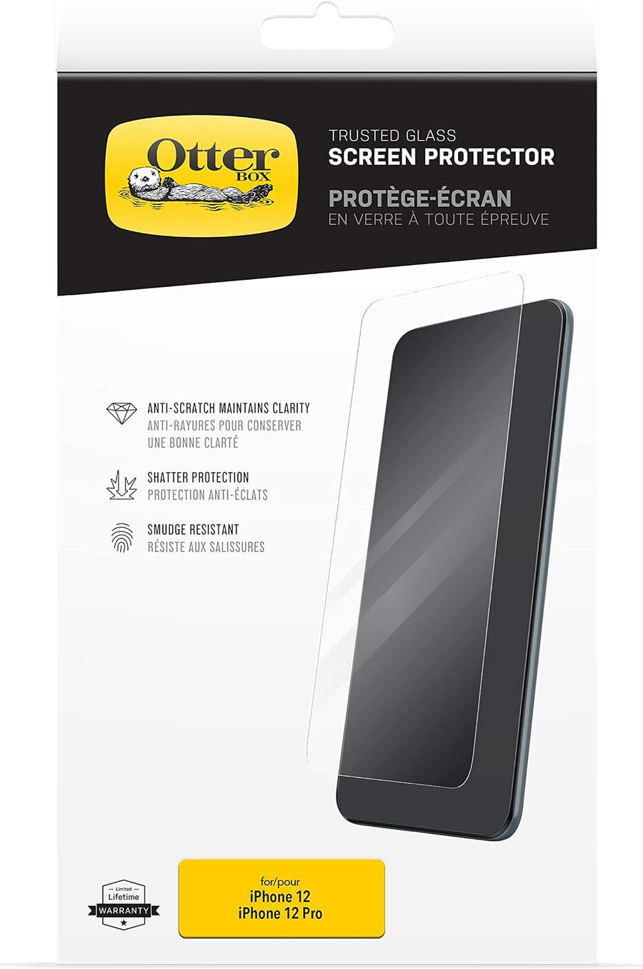OtterBox Trusted Glass Screen Protector for iPhone 12/12 Pro (77-66081)