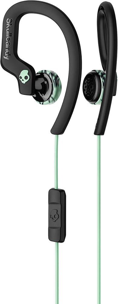 Skullcandy Chops Flex Sport Earbuds, Black/Mint
