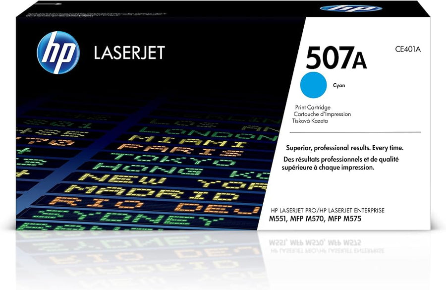 HP 507A Cyan Toner Cartridge (CE401A)