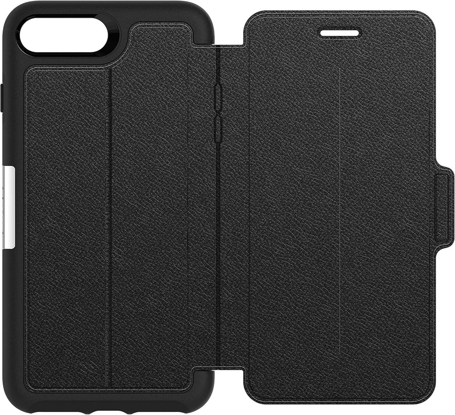 OtterBox Strada Series iPhone 7 Plus Leather Folio Case, Onyx Black (77-57990)