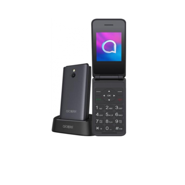 Alcatel 3082X 4G Flip Phone, Black