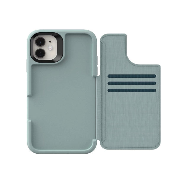 LifeProof Flip Wallet Case for iPhone 11, Water Lily