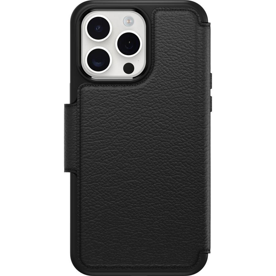 OtterBox Strada Series iPhone 15 Pro Max Case, Shadow Black