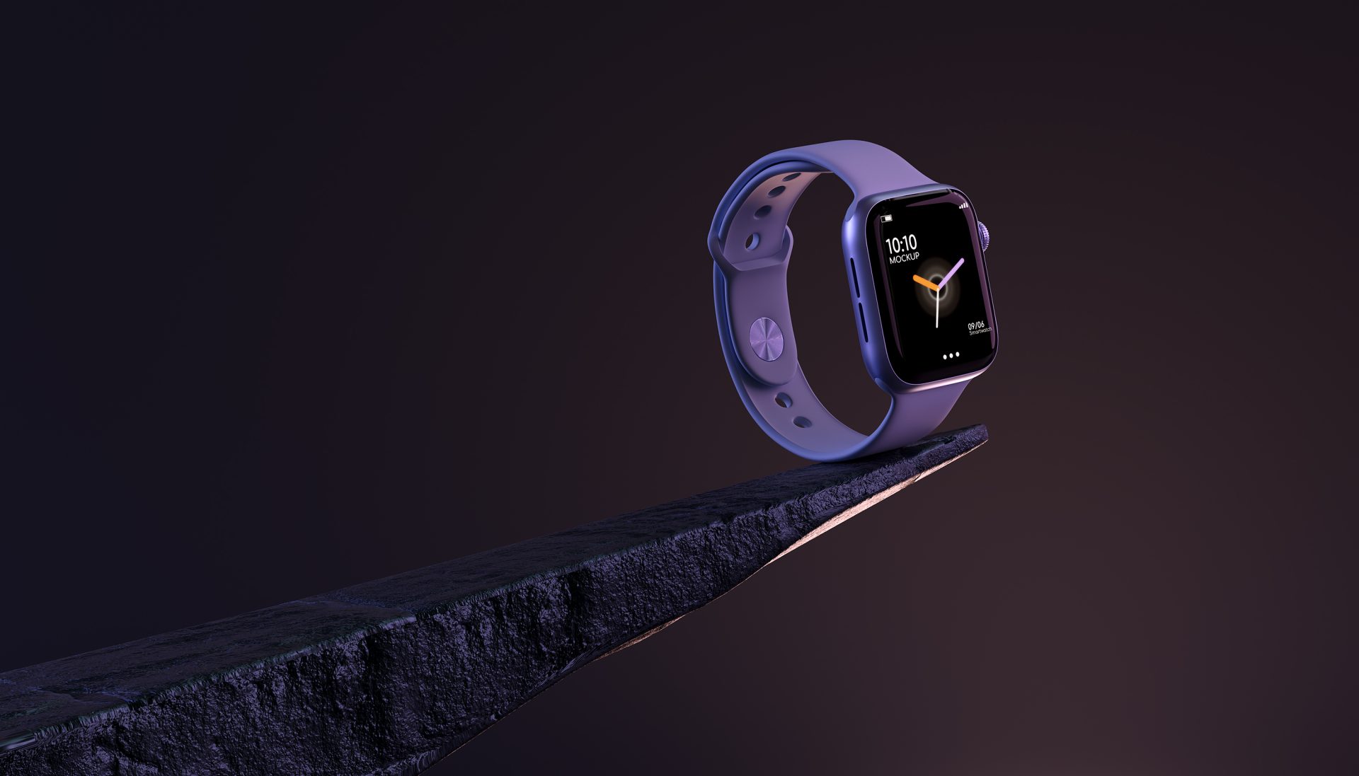 new smartwatch balancing with cliff