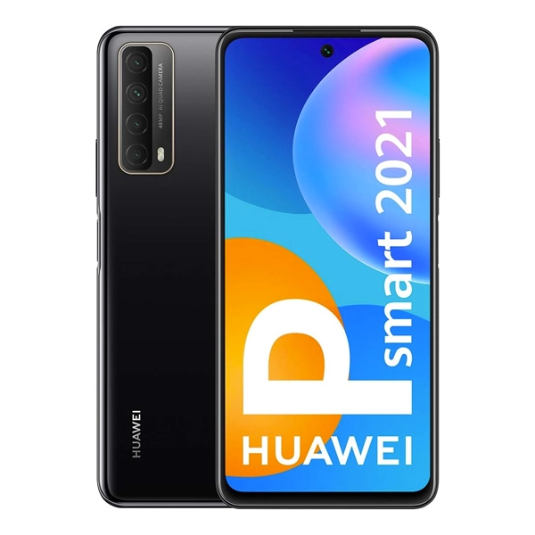 Huawei P smart 2021 Smartphone 128GB 4GB RAM Dual Sim Midnight Black
