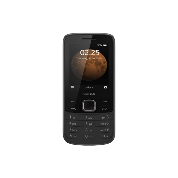 Nokia 225 4G all carriers, 0.06gb, 2.4-Inch – Black