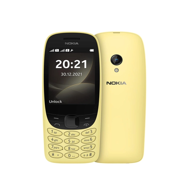 Nokia 6310 (2021, Yellow) 4MB Storage + 16MB RAM, FM Radio 2G