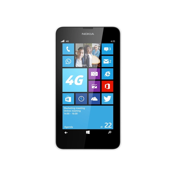 Nokia Lumia 635 4.5-inch SIM-Free Smartphone - White